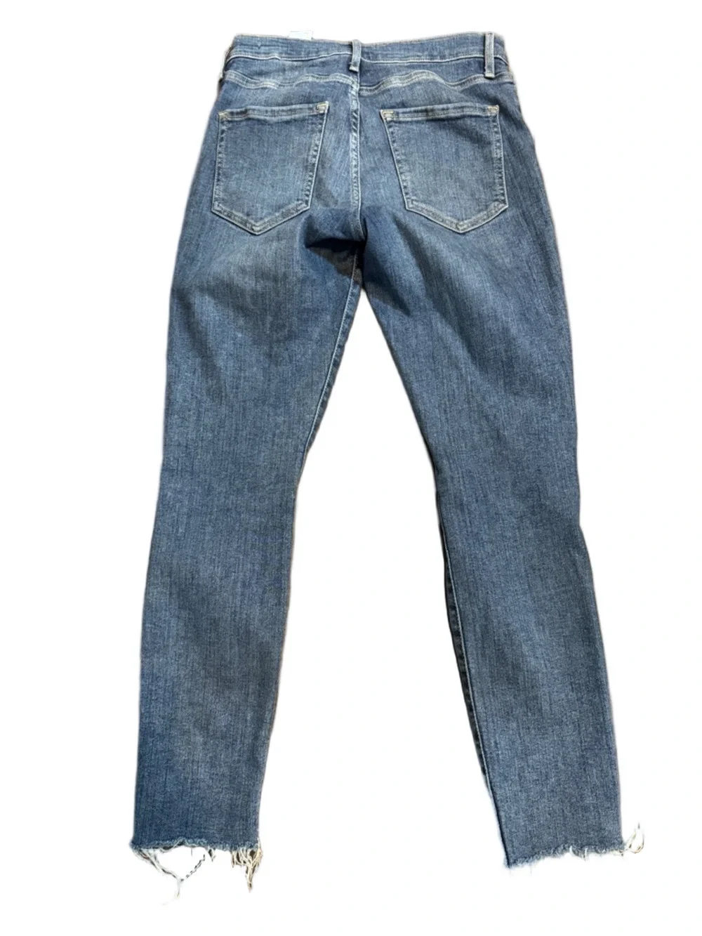 Banana Republic Mid-Rise Skinny Jeans - Medium Blue Distressed Size 26